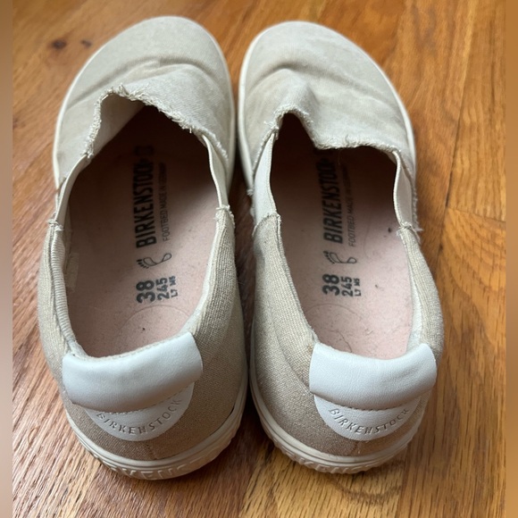 Birkenstock Beige Canvas Slip-On Sneakers - Picture 2 of 2